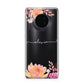 Personalised Dahlia Flowers Huawei Mate 30