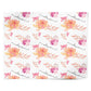 Personalised Dahlia Flowers Personalised Wrapping Paper Alternative