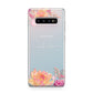 Personalised Dahlia Flowers Samsung Galaxy S10 Plus Case