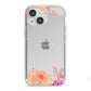 Personalised Dahlia Flowers iPhone 13 Mini TPU Impact Case with White Edges