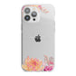 Personalised Dahlia Flowers iPhone 13 Pro Max TPU Impact Case with White Edges