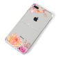 Personalised Dahlia Flowers iPhone 8 Plus Bumper Case on Silver iPhone Alternative Image