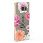 Personalised Dahlia Pink Samsung Galaxy Case Fourty Five Degrees