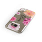 Personalised Dahlia Pink Samsung Galaxy Case Front Close Up