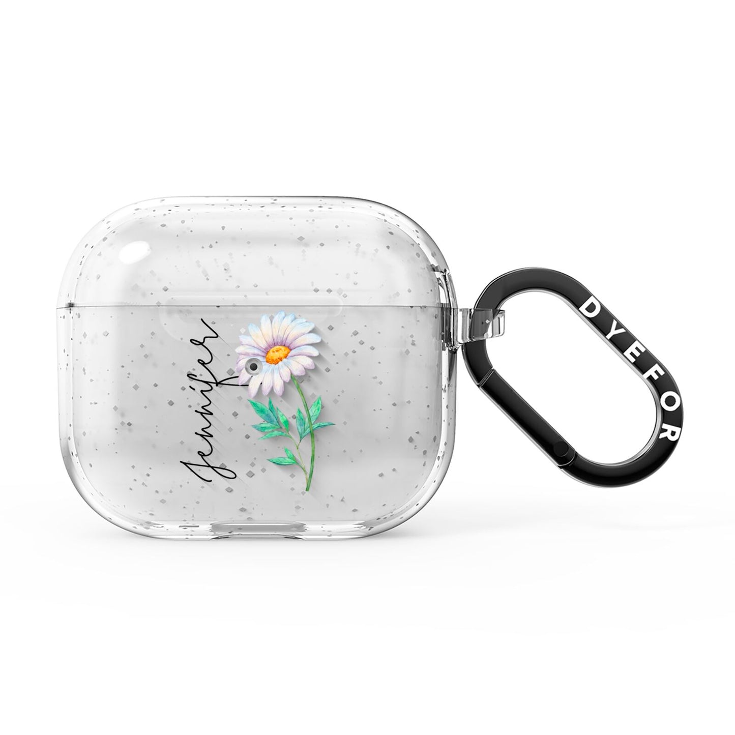 Personalised Daisies AirPods Glitter Case 3rd Gen