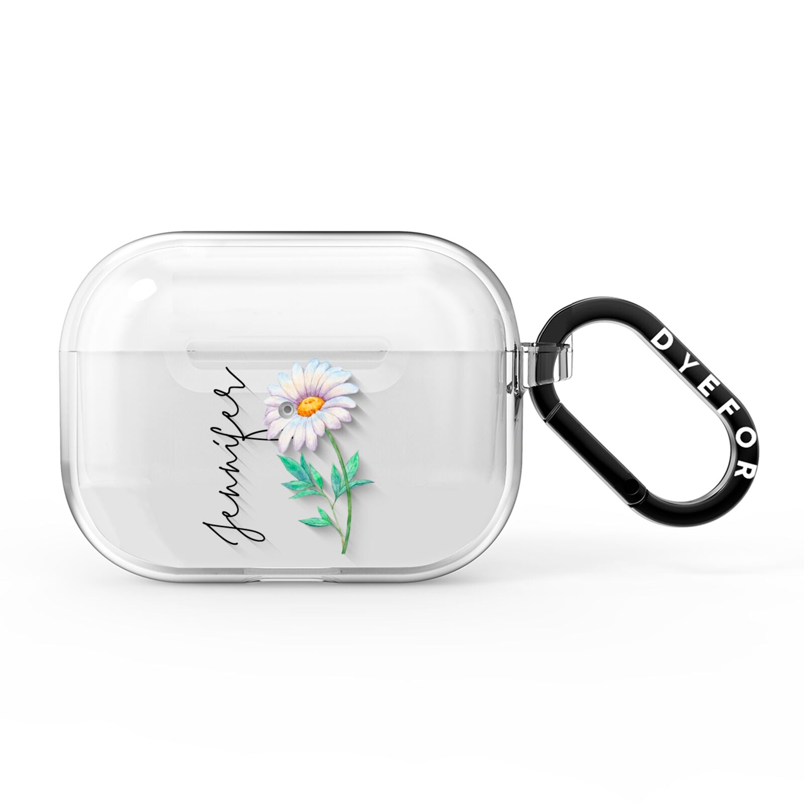 Personalised Daisies AirPods Pro Clear Case