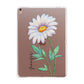 Personalised Daisies Apple iPad Rose Gold Case