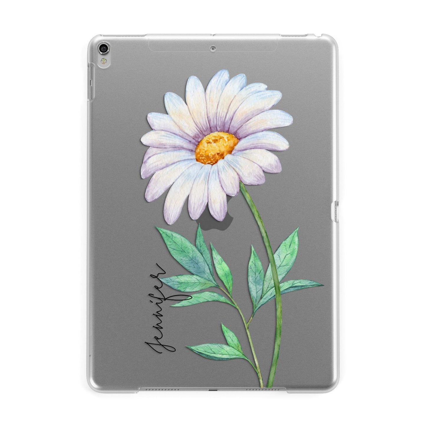 Personalised Daisies Apple iPad Silver Case