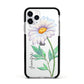 Personalised Daisies Apple iPhone 11 Pro in Silver with Black Impact Case