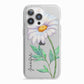 Personalised Daisies iPhone 13 Pro TPU Impact Case with White Edges