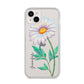 Personalised Daisies iPhone 14 Plus Clear Tough Case Starlight