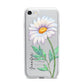 Personalised Daisies iPhone 7 Bumper Case on Silver iPhone