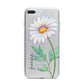 Personalised Daisies iPhone 7 Plus Bumper Case on Silver iPhone