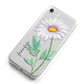 Personalised Daisies iPhone 8 Bumper Case on Silver iPhone Alternative Image