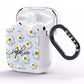Personalised Daisy AirPods Clear Case Side Image