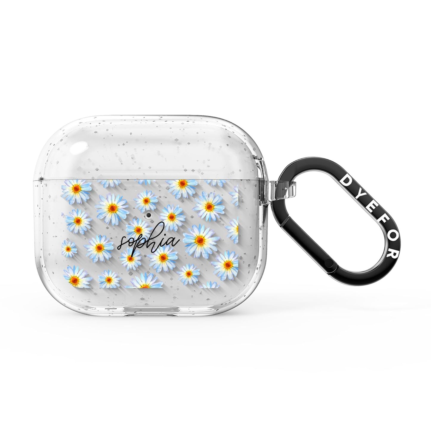 Personalised Daisy AirPods Glitter Case 3rd Gen