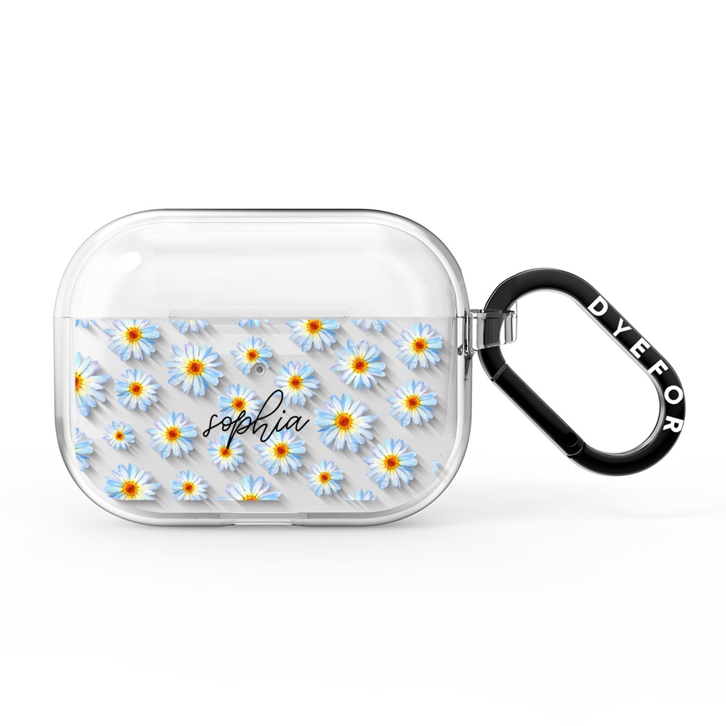 Personalised Daisy AirPods Pro Clear Case