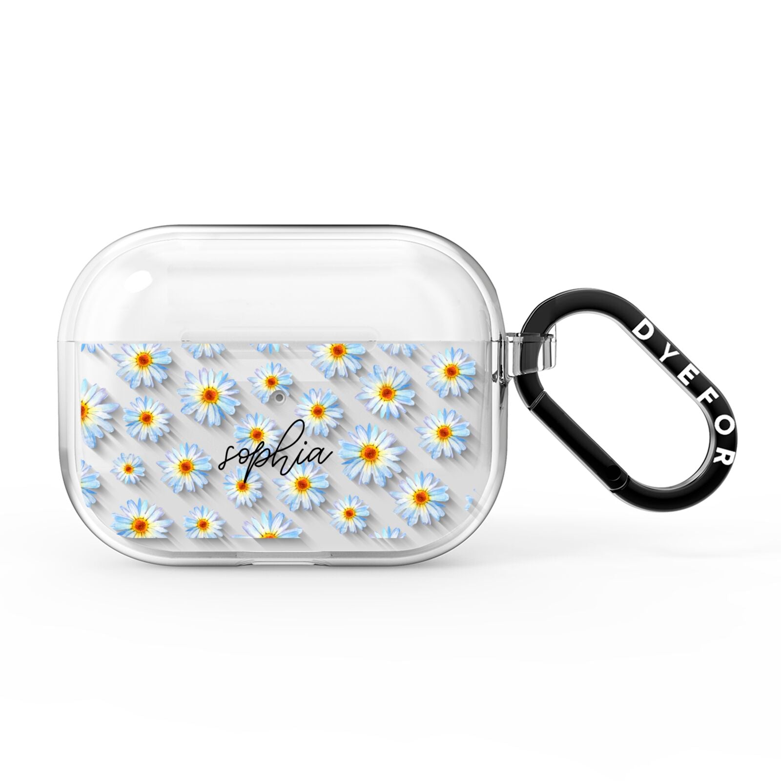 Personalised Daisy AirPods Pro Clear Case