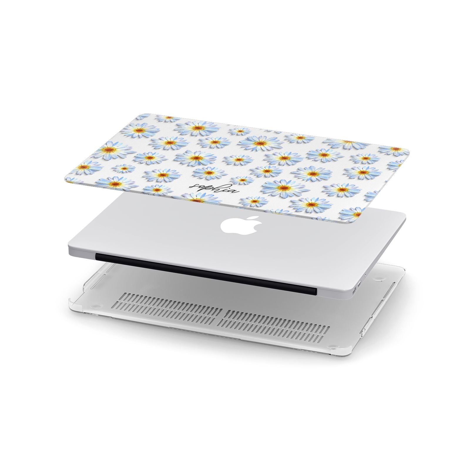 Personalised Daisy Apple MacBook Case in Detail