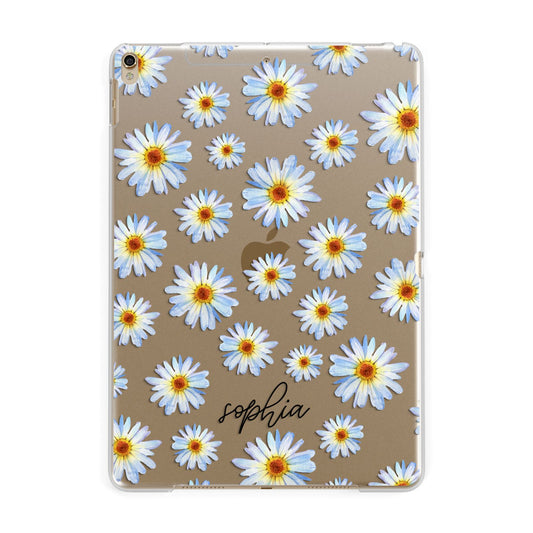 Personalised Daisy Apple iPad Gold Case
