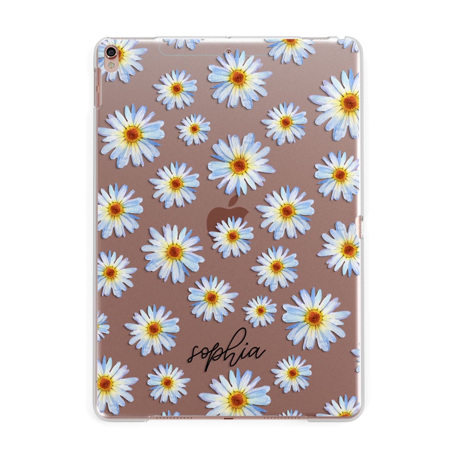 Personalised Daisy Apple iPad Rose Gold Case