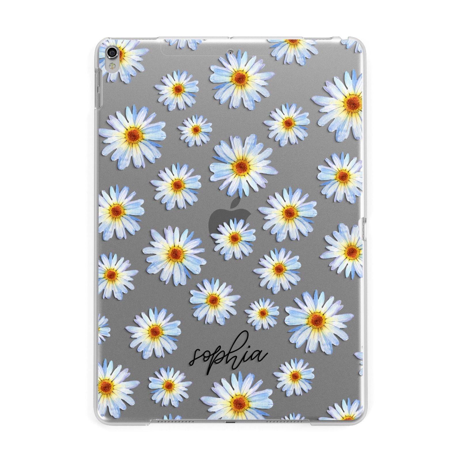 Personalised Daisy Apple iPad Silver Case