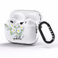 Personalised Daisy Flower AirPods Pro Clear Case Side Image