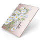 Personalised Daisy Flower Apple iPad Case on Rose Gold iPad Side View