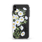 Personalised Daisy Flower Apple iPhone Xs Max Impact Case White Edge on Black Phone