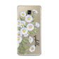 Personalised Daisy Flower Samsung Galaxy A3 2016 Case on gold phone