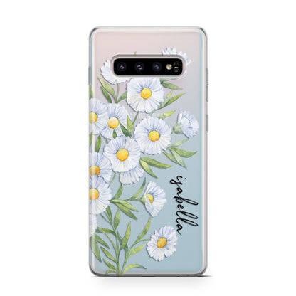 Personalised Daisy Flower Samsung Galaxy S10 Case
