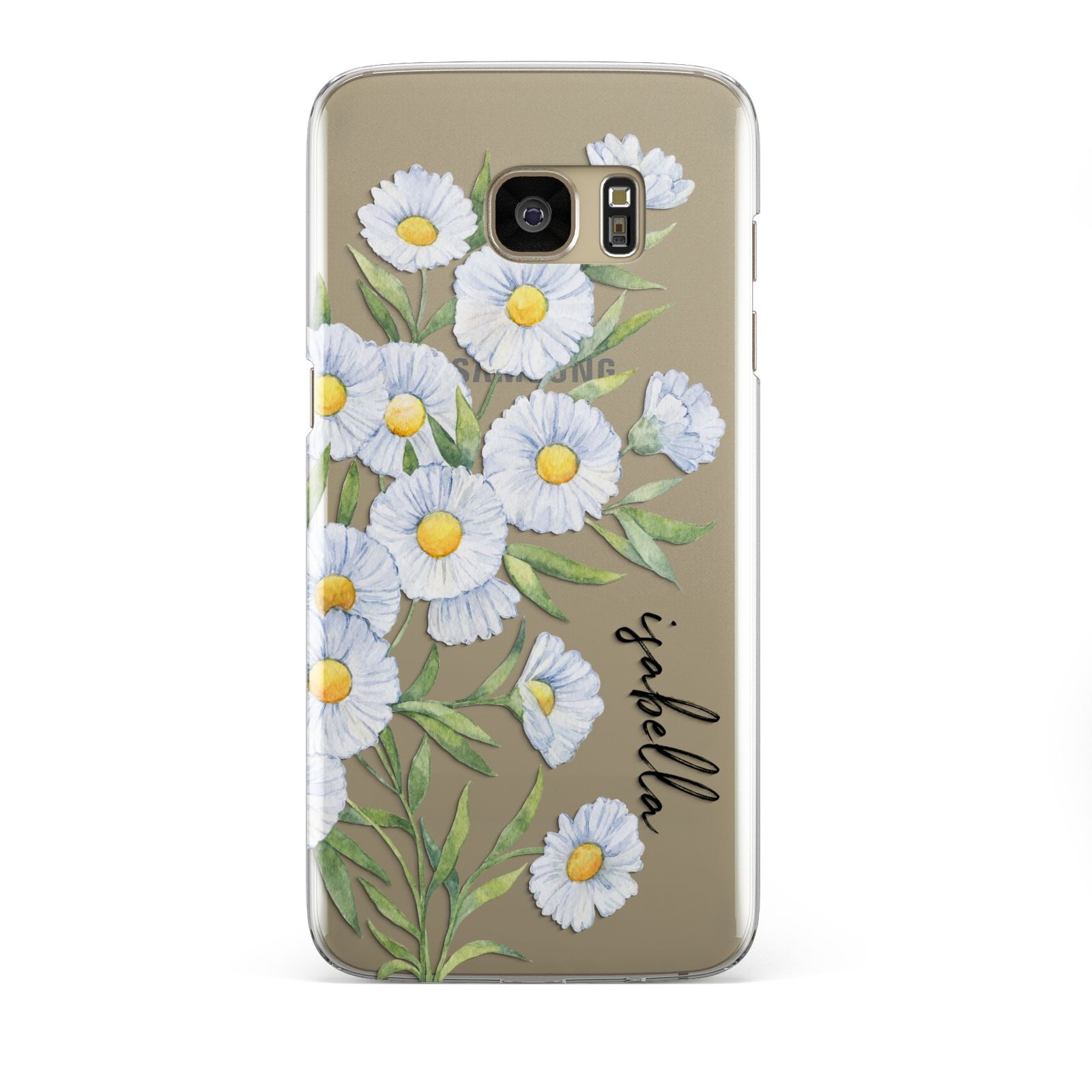 Personalised Daisy Flower Samsung Galaxy S7 Edge Case