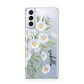 Personalised Daisy Flower Samsung S21 Plus Phone Case