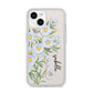 Personalised Daisy Flower iPhone 14 Clear Tough Case Starlight