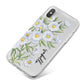 Personalised Daisy Flower iPhone X Bumper Case on Silver iPhone