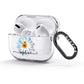 Personalised Daisy Initial Name AirPods Glitter Case 3rd Gen Side Image