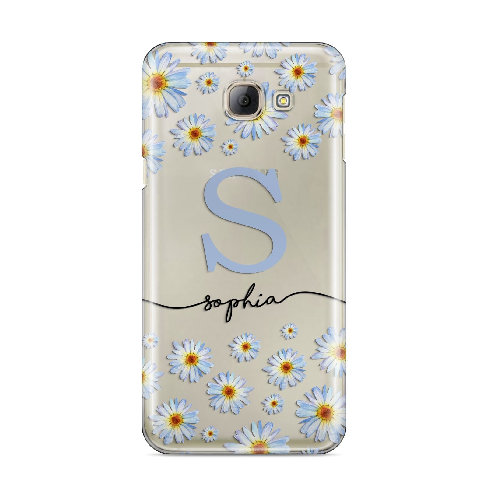 Personalised Daisy Initial Name Samsung Galaxy A8 2016 Case