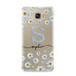 Personalised Daisy Initial Name Samsung Galaxy A9 2016 Case on gold phone