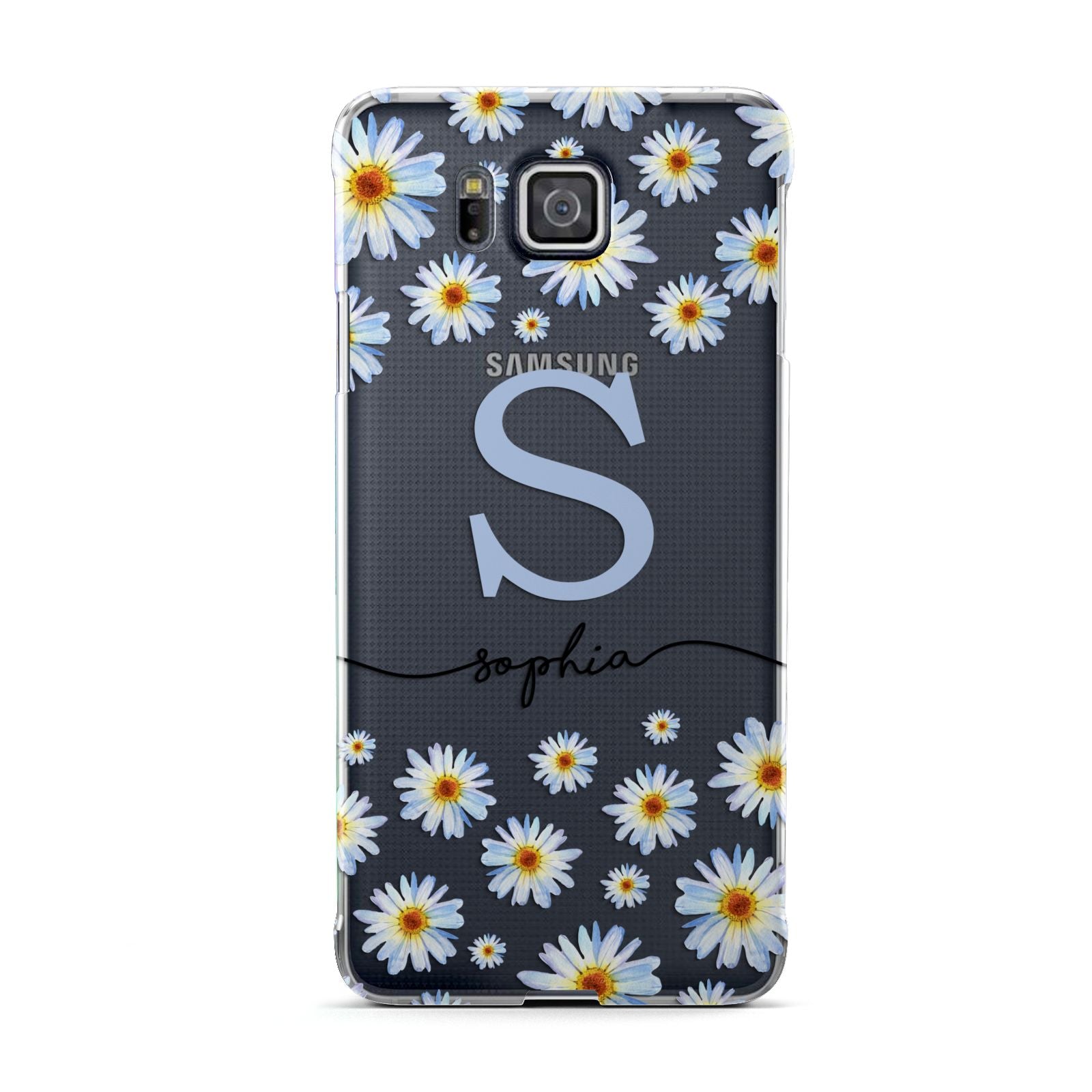 Personalised Daisy Initial Name Samsung Galaxy Alpha Case