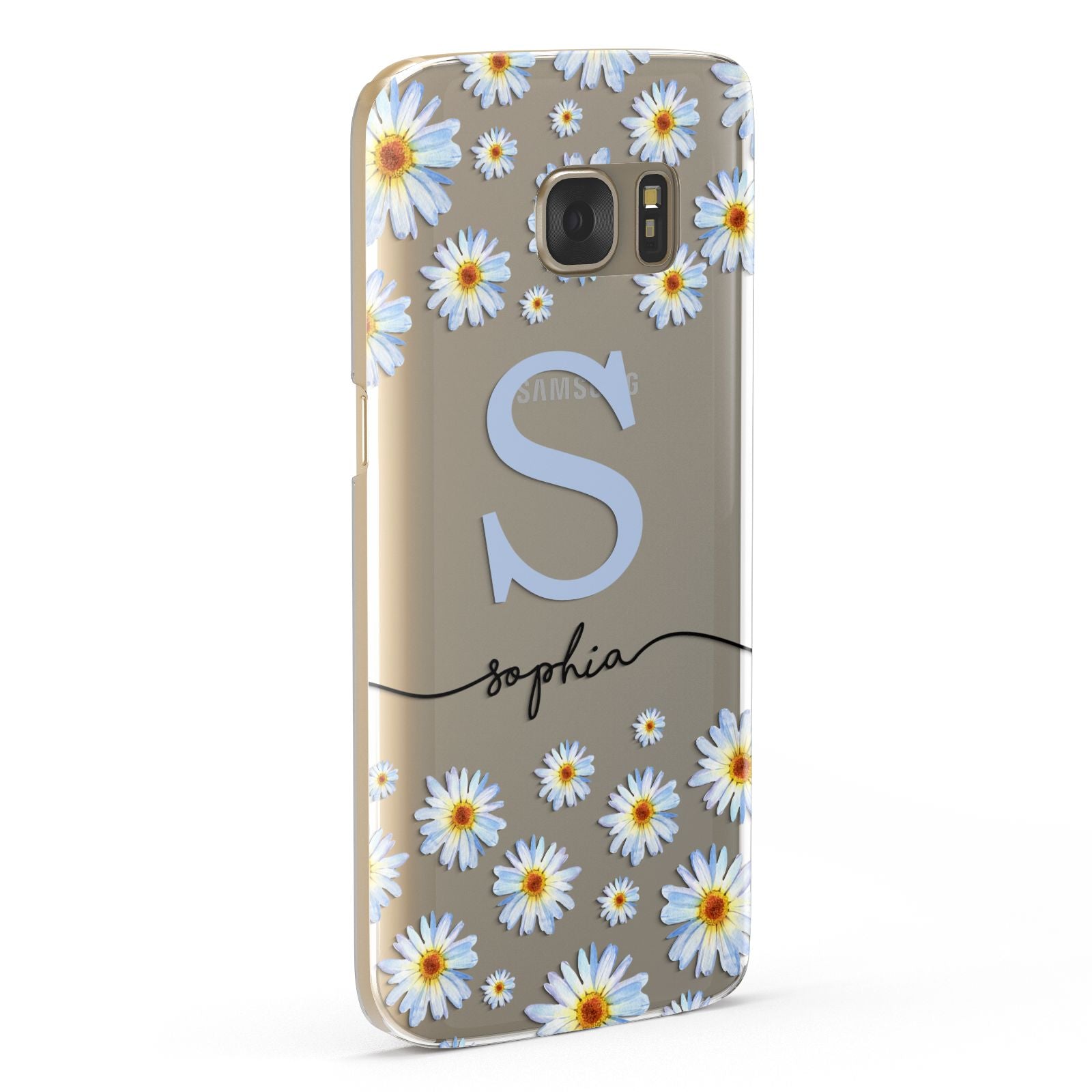 Personalised Daisy Initial Name Samsung Galaxy Case Fourty Five Degrees