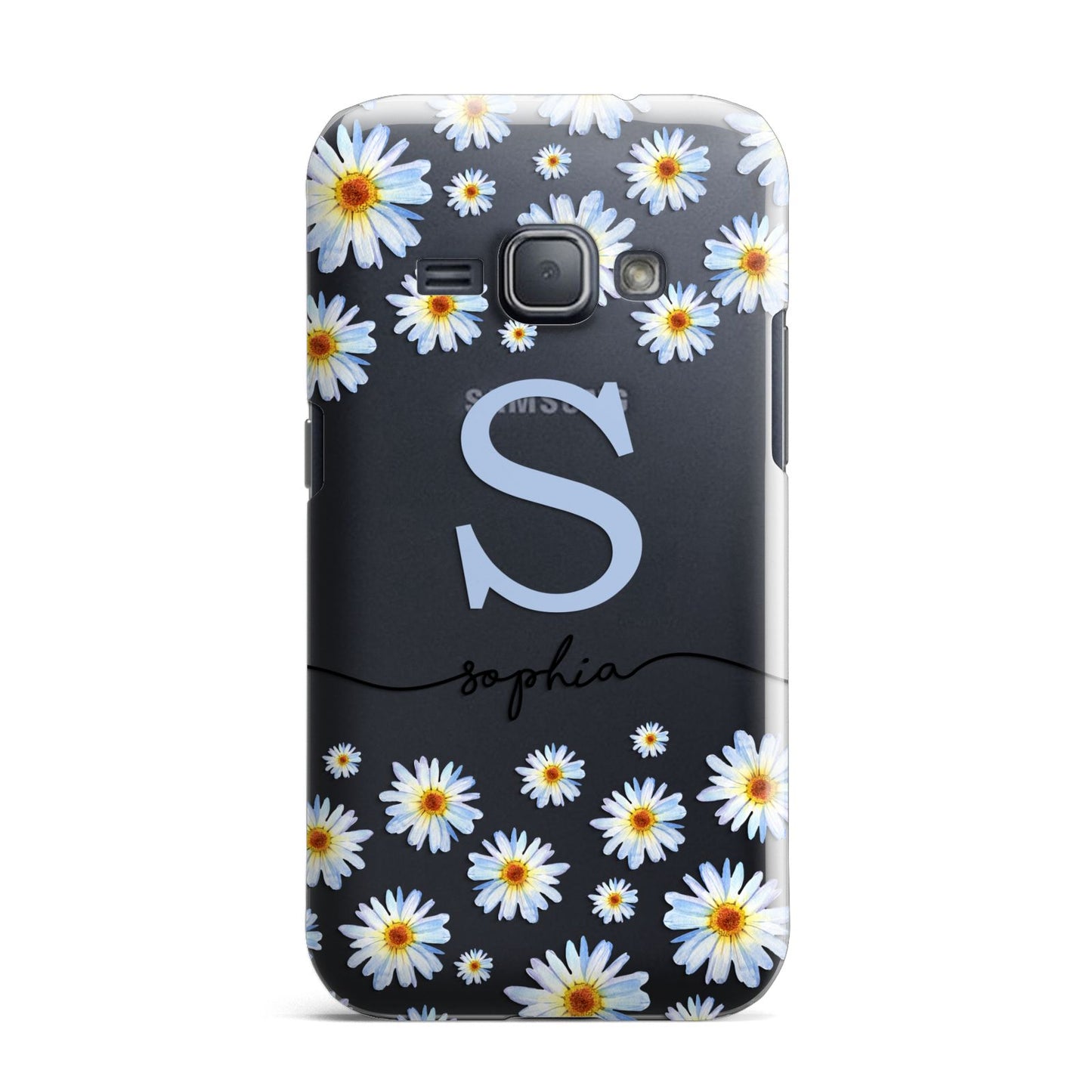 Personalised Daisy Initial Name Samsung Galaxy J1 2016 Case