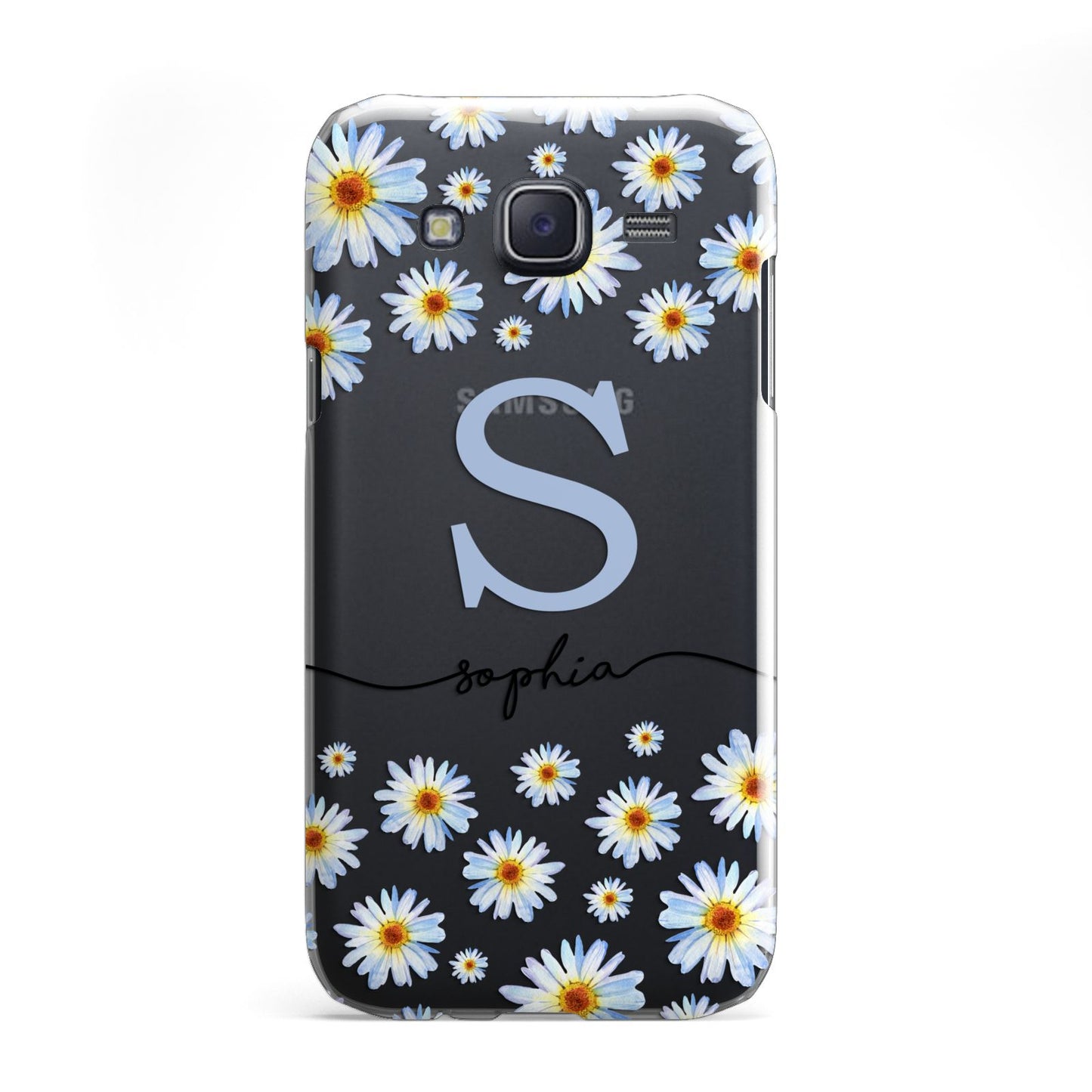 Personalised Daisy Initial Name Samsung Galaxy J5 Case
