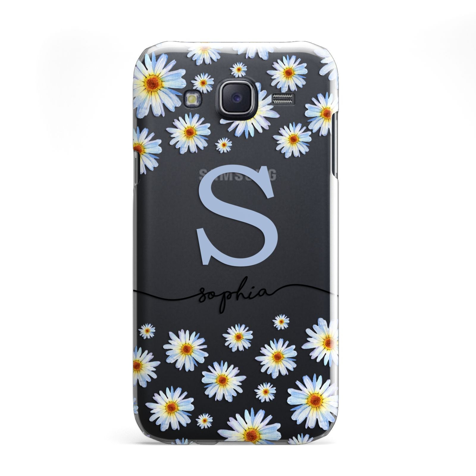 Personalised Daisy Initial Name Samsung Galaxy J5 Case
