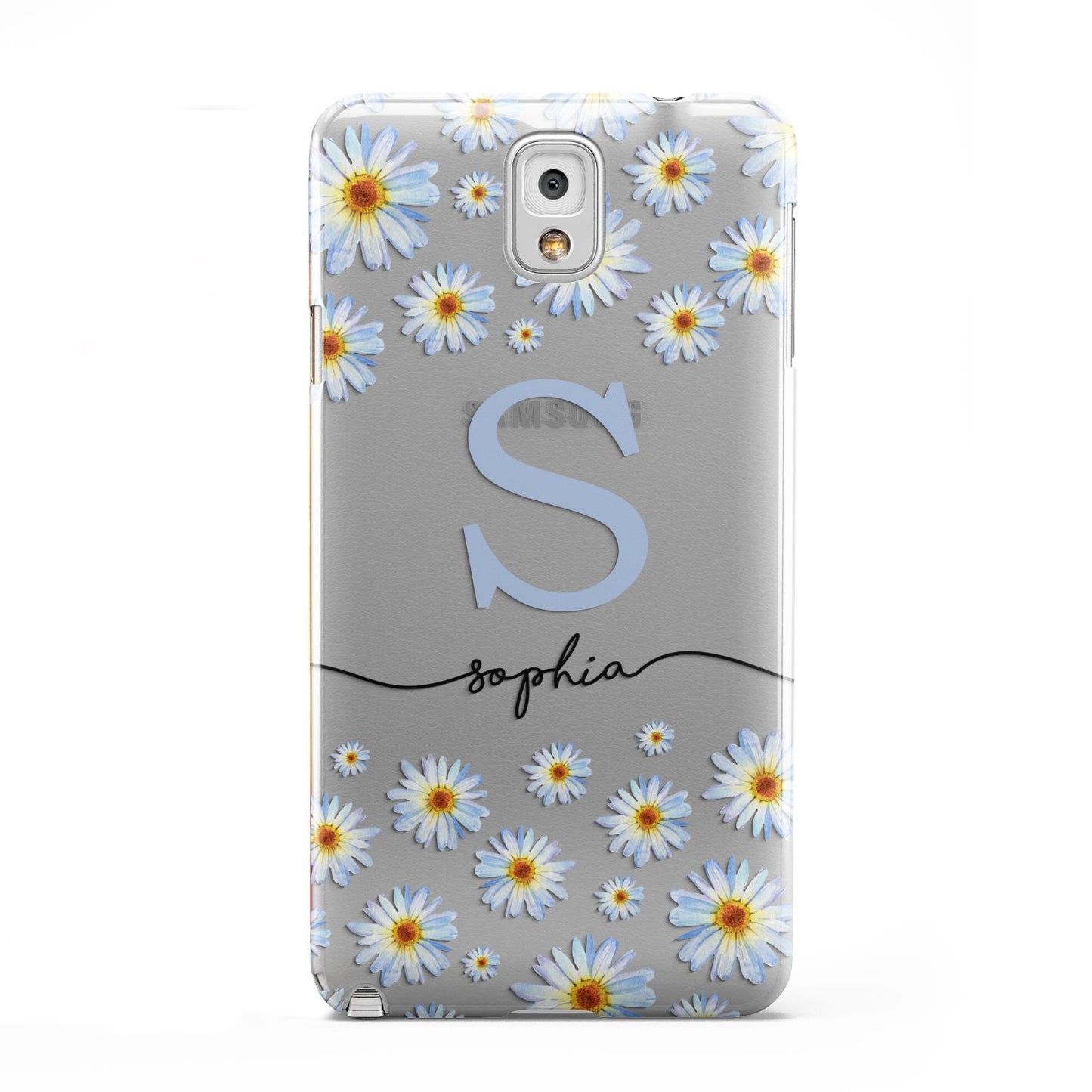 Personalised Daisy Initial Name Samsung Galaxy Note 3 Case