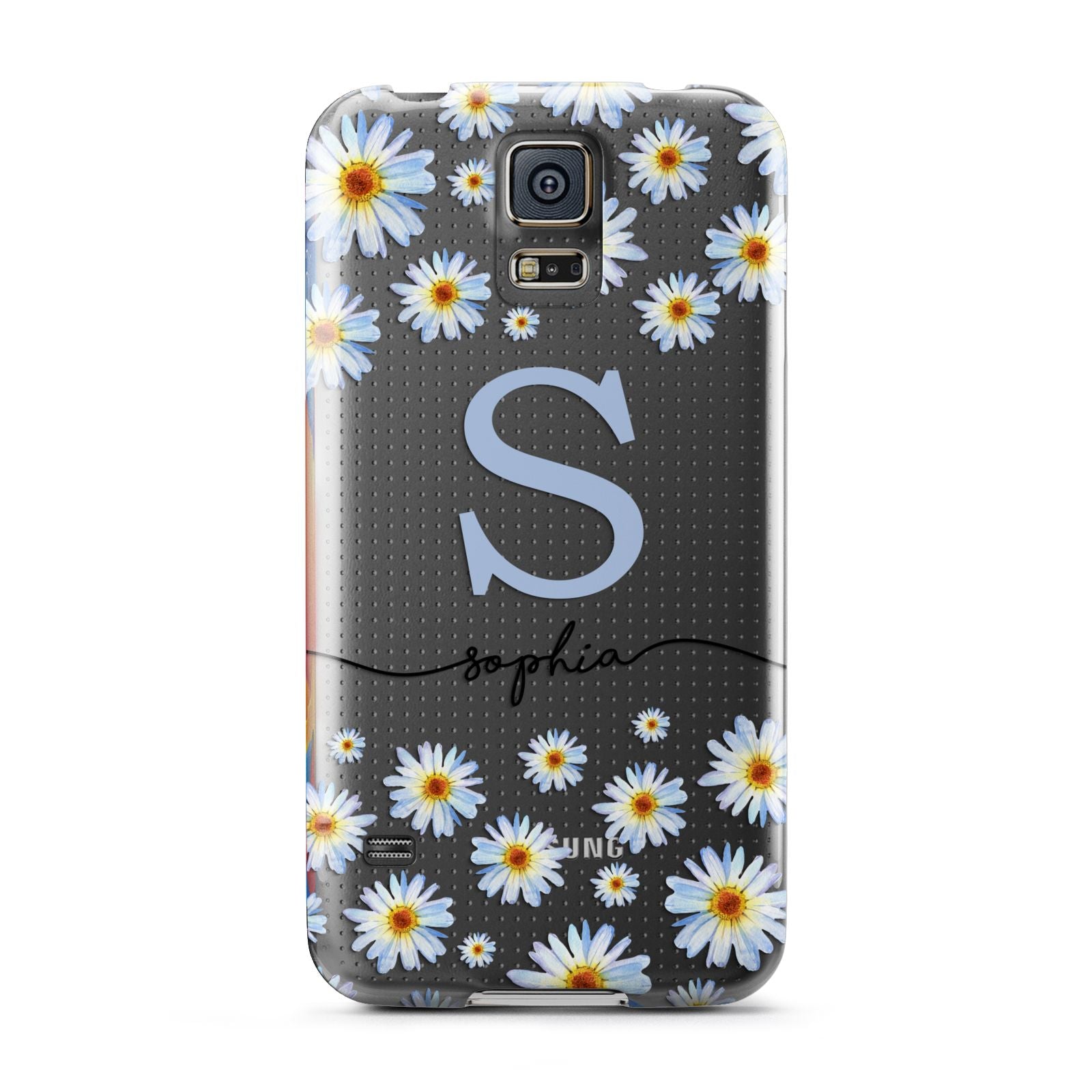 Personalised Daisy Initial Name Samsung Galaxy S5 Case