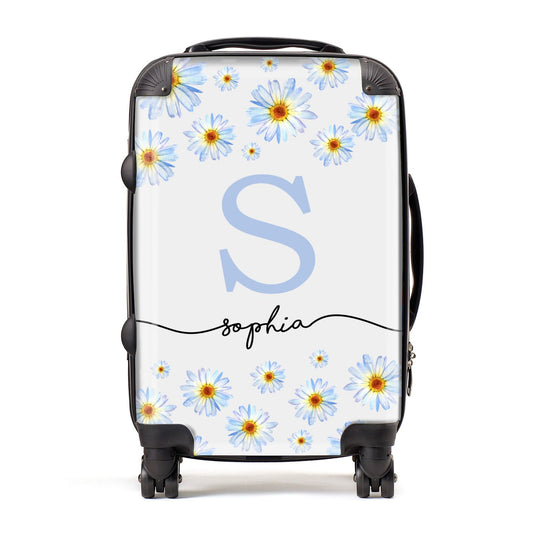 Personalised Daisy Initial Name Suitcase