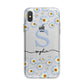 Personalised Daisy Initial Name iPhone X Bumper Case on Silver iPhone Alternative Image 1