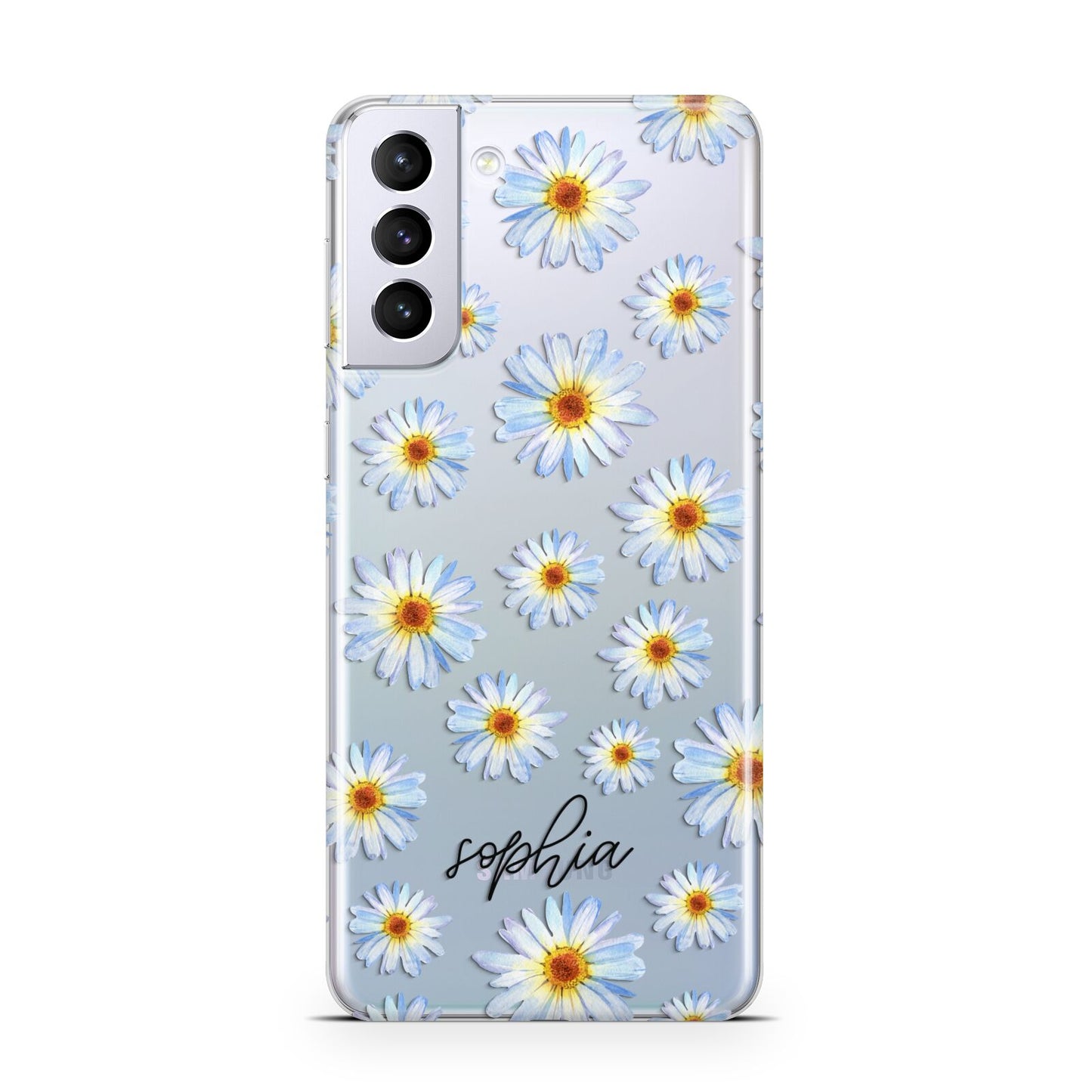 Personalised Daisy Samsung S21 Plus Phone Case