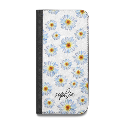 Personalised Daisy Vegan Leather Flip Samsung Case