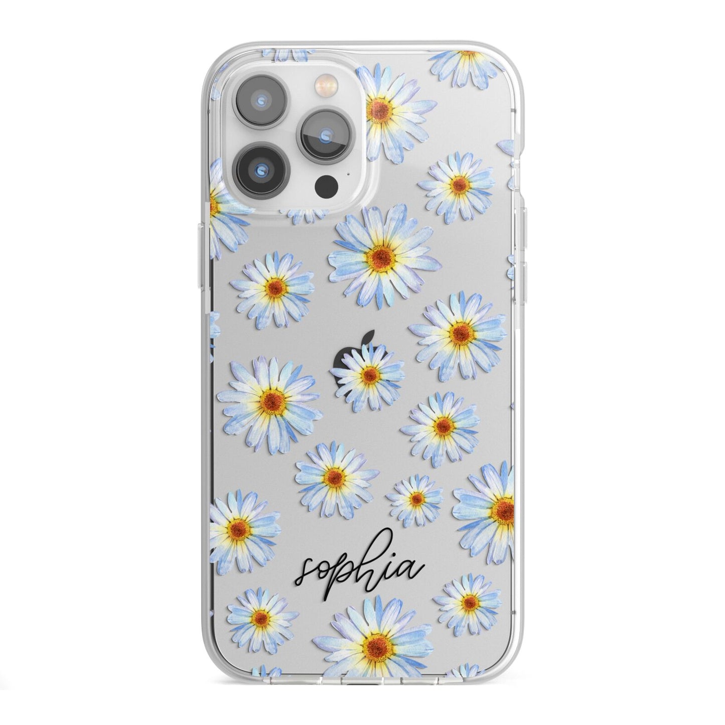 Personalised Daisy iPhone 13 Pro Max TPU Impact Case with White Edges